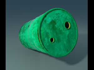 green barrel 3D 모델