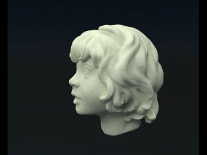 girls head 3D Print Model