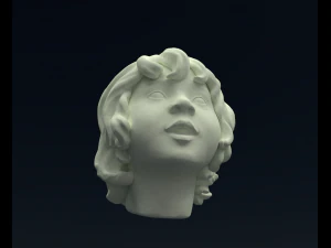 girls head 3D Print Model