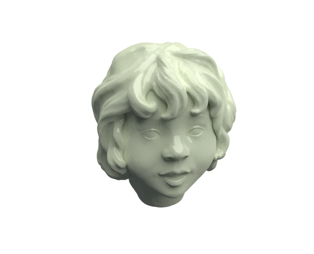 girls head 3D Print Model .c4d .max .obj .3ds .fbx .stl .blend 