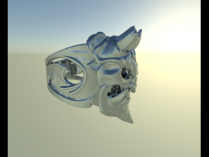 demon ring 3D Print Model