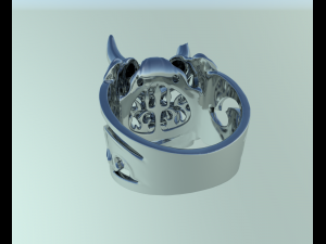 demon ring 3D Print Model