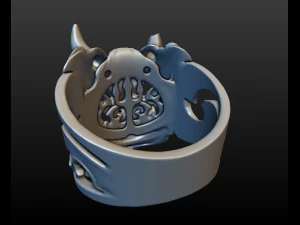demon ring 3D Print Model