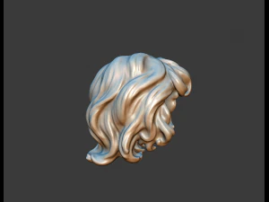 curly hair 3D Print Model