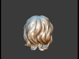 curly hair Modelo de impresión 3D