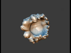 curly hair 3D Print Model