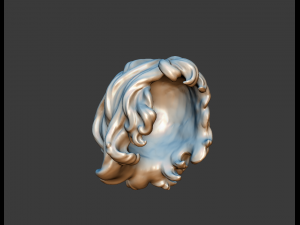 curly hair Modelo de impresión 3D