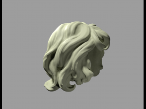 curly hair Modelo de impresión 3D