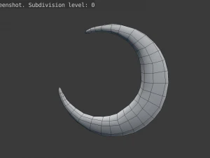 crescent 2 3D Model