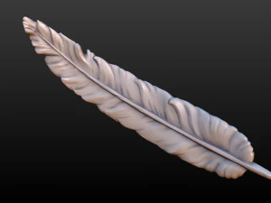feather 3D Print Model