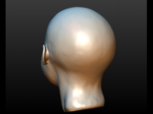 head of little girl 3D 프린트 모델