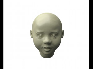 head of little girl 3D 프린트 모델