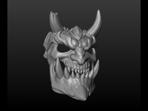 demon mask 3D 프린트 모델