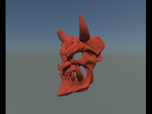 demon mask 3D 프린트 모델