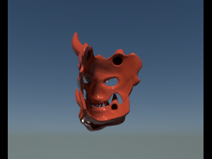 demon mask 3D 프린트 모델