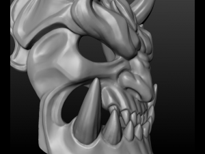demon mask 3D 프린트 모델