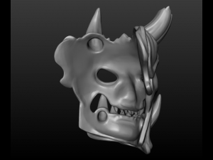 demon mask 3D 프린트 모델