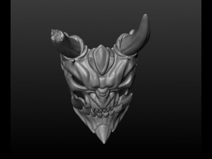 demon mask 3D 프린트 모델