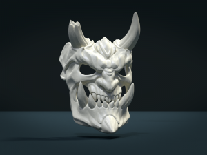 demon mask 3D 프린트 모델