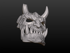 demon mask 3D 프린트 모델
