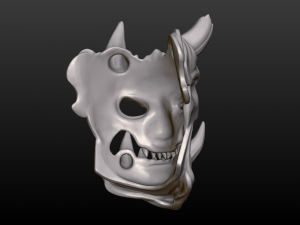 demon mask 3D 프린트 모델