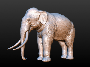 elephant high poly 3D-printmodel
