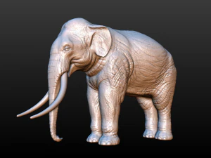 elephant high poly 3D Print Model
