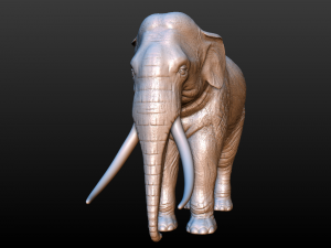 elephant high poly 3D-printmodel
