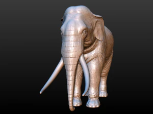 elephant high poly 3D Print Model