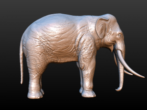 elephant high poly 3D-printmodel