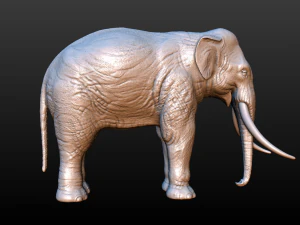 elephant high poly 3D Print Model