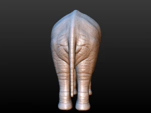 elephant high poly 3D Print Model