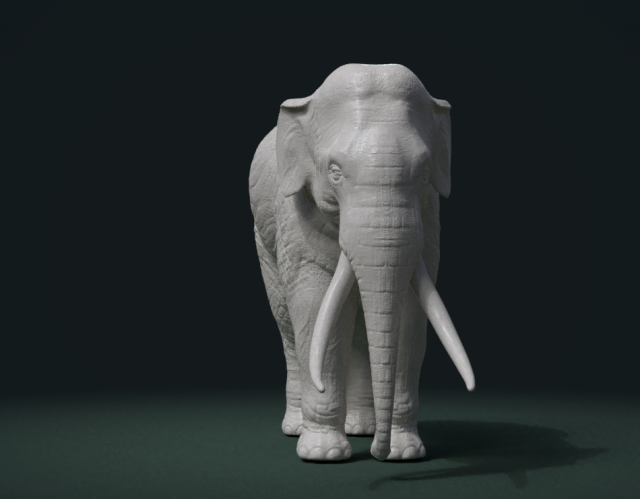 Download elephant high poly 3D Model
