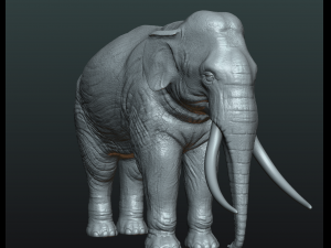 elephant high poly 3D-printmodel