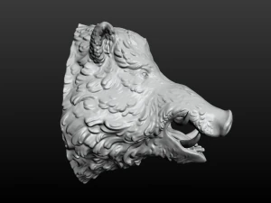 boars head 2 3D Print Model