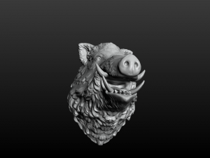 boars head 2 3D Print Model