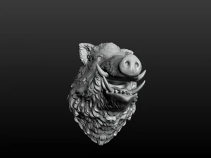 boars head 2 3D Print Model