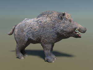boar low poly 3D-Modell