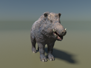 boar low poly 3D-Modell