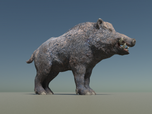 boar low poly 3D-Modell