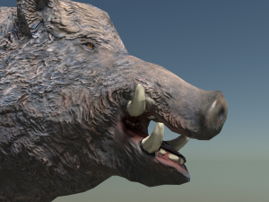 boar low poly 3D-Modell