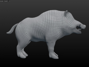 boar low poly 3D-Modell