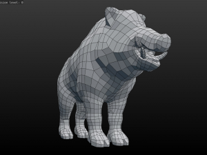 boar low poly 3D-Modell