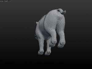 boar low poly 3D-Modell