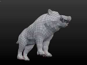 boar low poly 3D-Modell