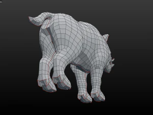 boar low poly 3D Model