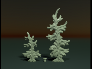 two fir trees 3D 打印模型