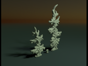 two fir trees 3D 打印模型