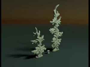 two fir trees 3D Print Model