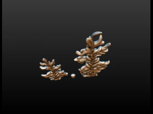 two fir trees 3D Print Model